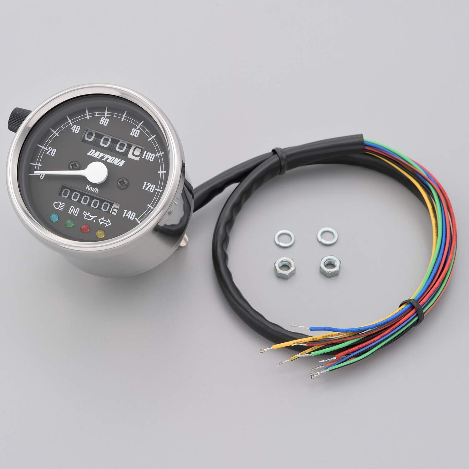 スピードメーター ステンレスボディ