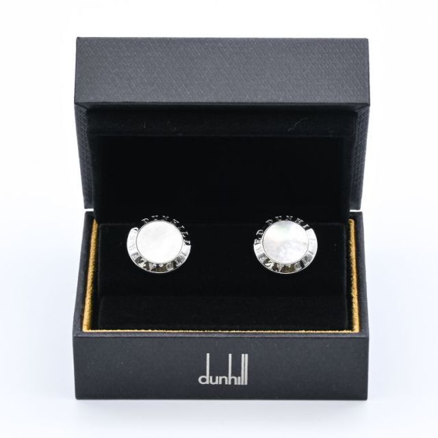 ダンヒル ADコイン マザーオブパール SV925 シェル カフス
