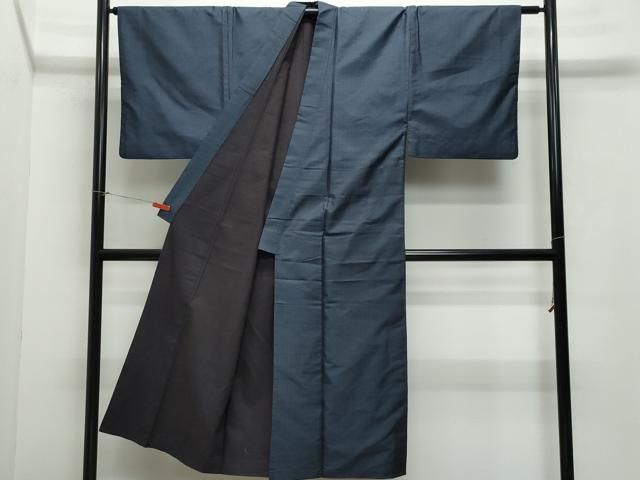 平和屋着物●男性 本場大島紬 アンサンブル 長襦袢セット 亀甲柄 正絹 CAAY3111vf