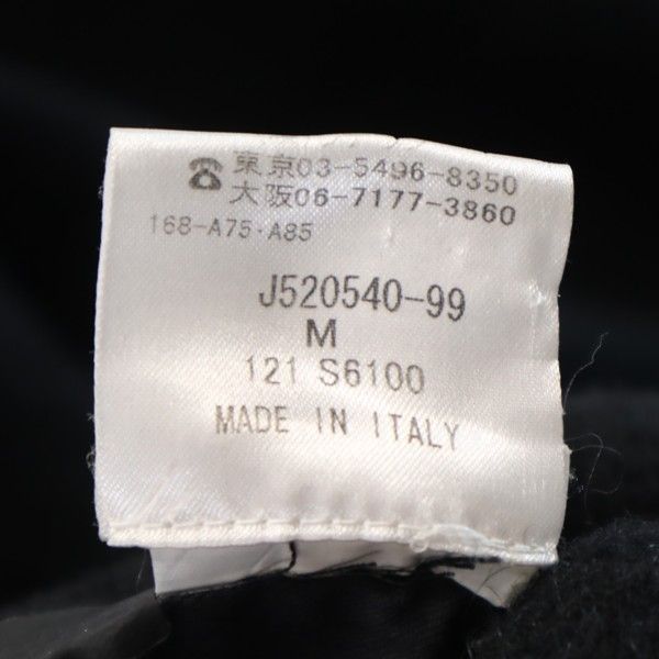 グリフィン イタリア製 ウール100% コート ブラック GRIFFIN メンズ   【220119】 【PD】52cmゆき丈
