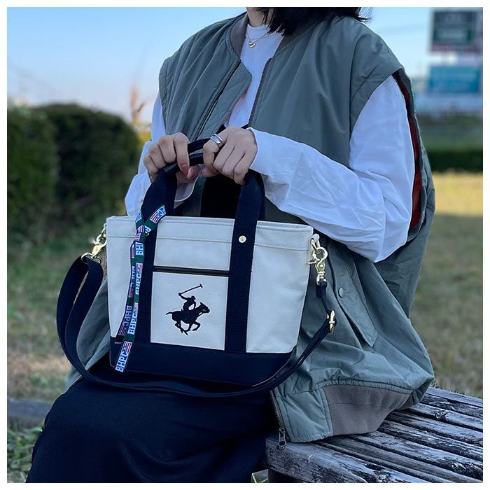 ☆ BEVERLY HILLS POLO CLUB キャンバストートバッグXS BH1006N