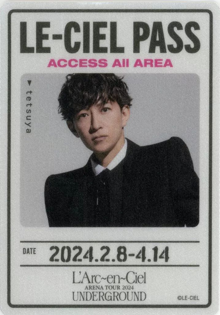 直筆サイン TETSUYA ESP 非売品 ステッカー ラルク L'Arc 中古】シール・ステッカー tetsuya(L'Arc～en～Ciel) バック