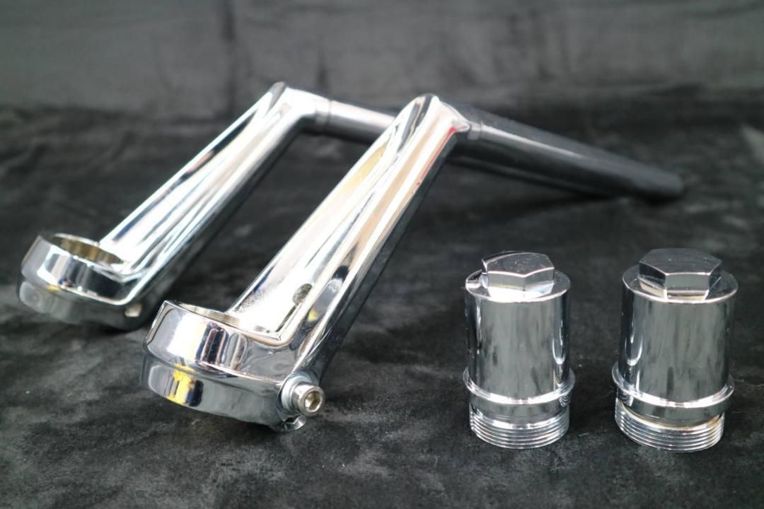 VFハン タイプ メッキ ハンドル＋延長キット④/バリオス1用 Ⅰ型 