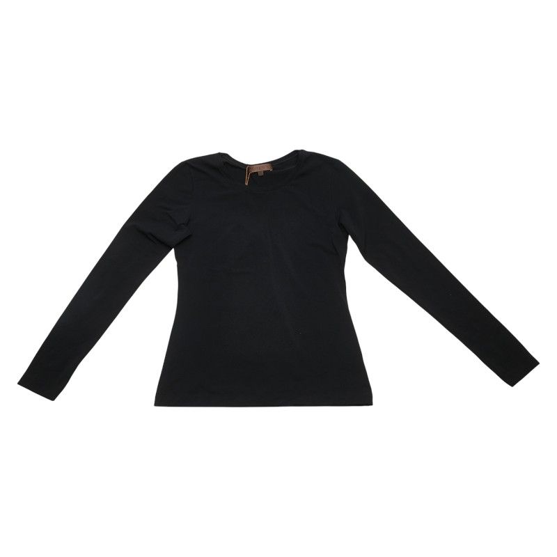 ロエベ Tシャツ 長袖 カットソー サイズ M ブラック ナイロン ポリウレタン レディース LOEWE 1-0233091