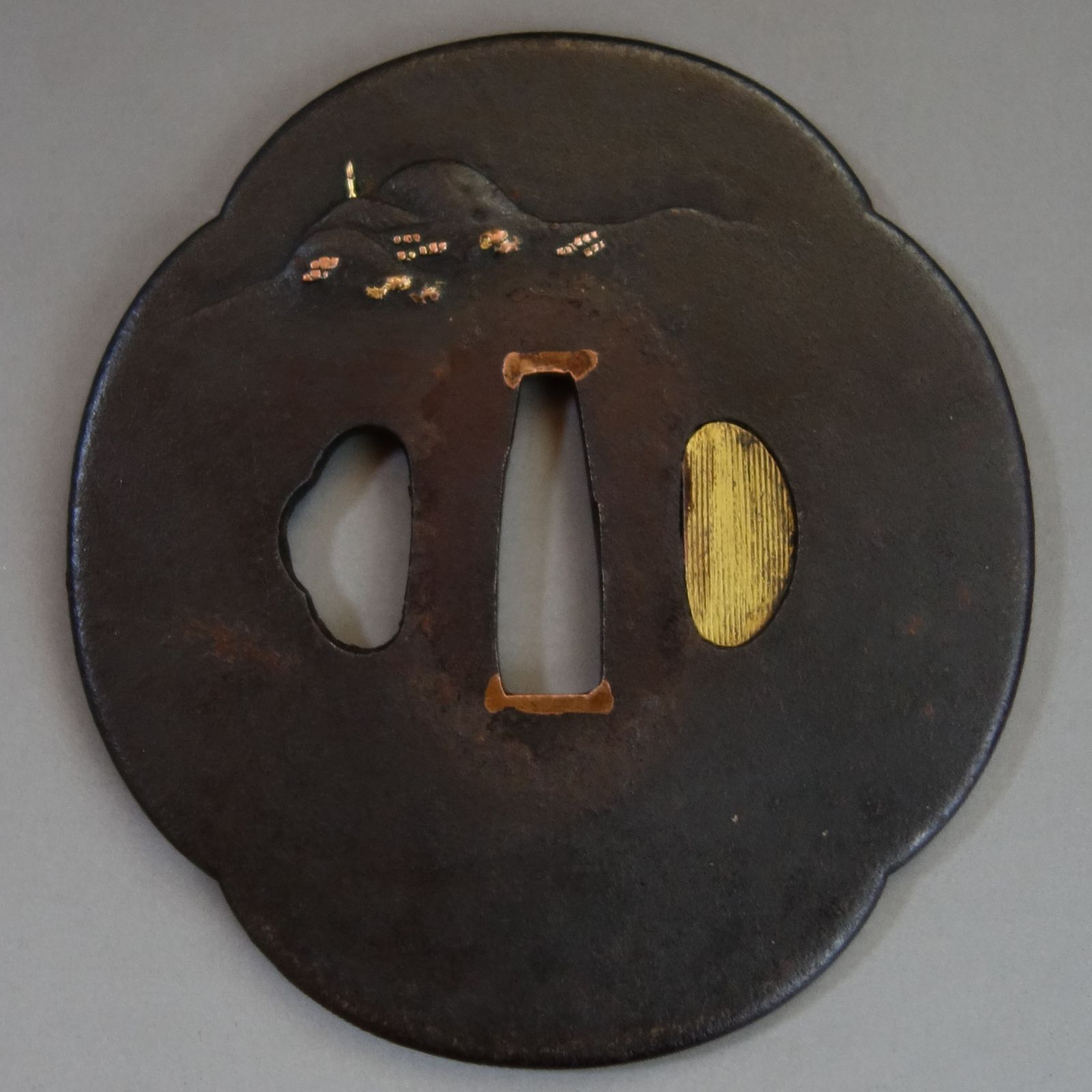 時代 中脇差 鞘 鍔 切羽 刀剣 1尺3寸ほど 武具 刀装具 アンティーク