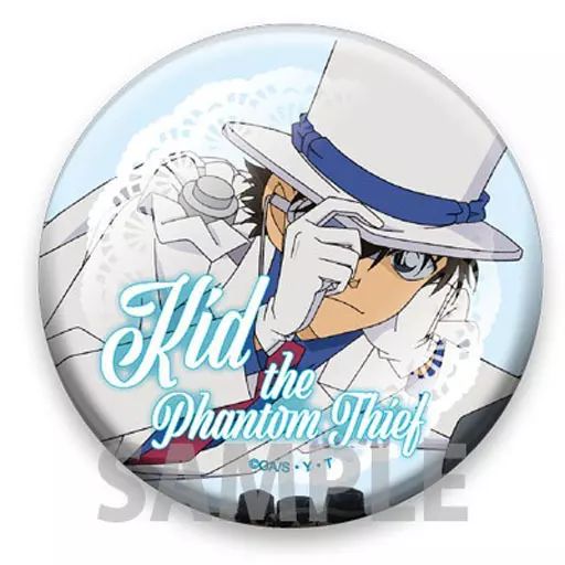 中古】バッジ・ピンズ(キャラクター) 怪盗キッド(ローマ字名前入り