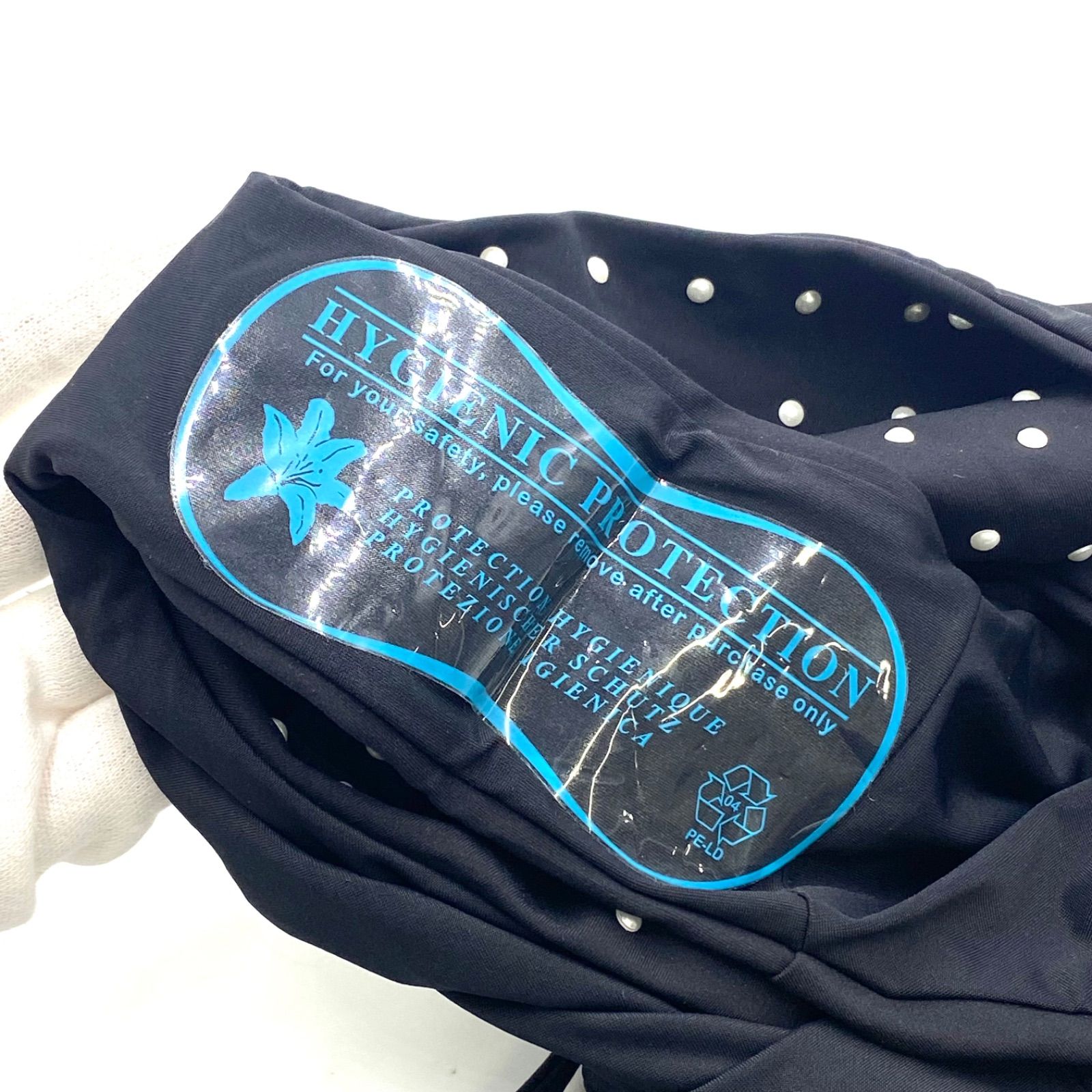 卍 CHANEL シャネル ワンピース 水着 swimwear スイムウェア ココマーク パール 調 ブラック