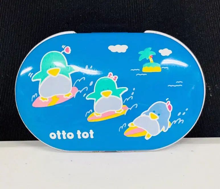 レトロ # 4254 ジャパニーズヴィンテージ ペンギン ティンケース otto tot