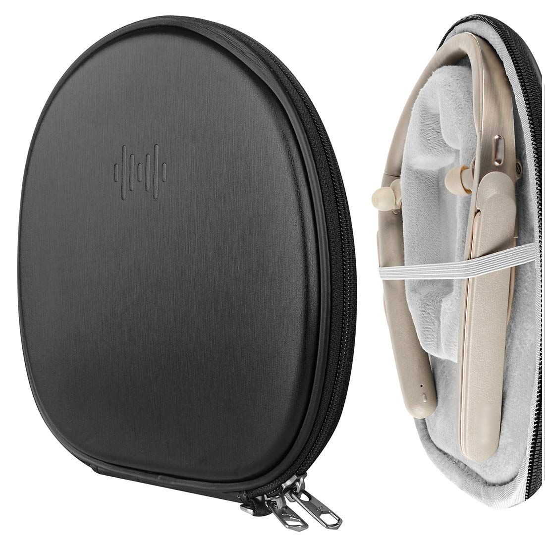 【特価商品】ハードシェルケースネックバンド オーディオテクニカ 旅行用 Audio-Technica ボーズ ハードケース Bose ジェイブイシー 互換性 JVC ジャブラ ヘッドホンケース Jabra LGs Shield ゼンハイ