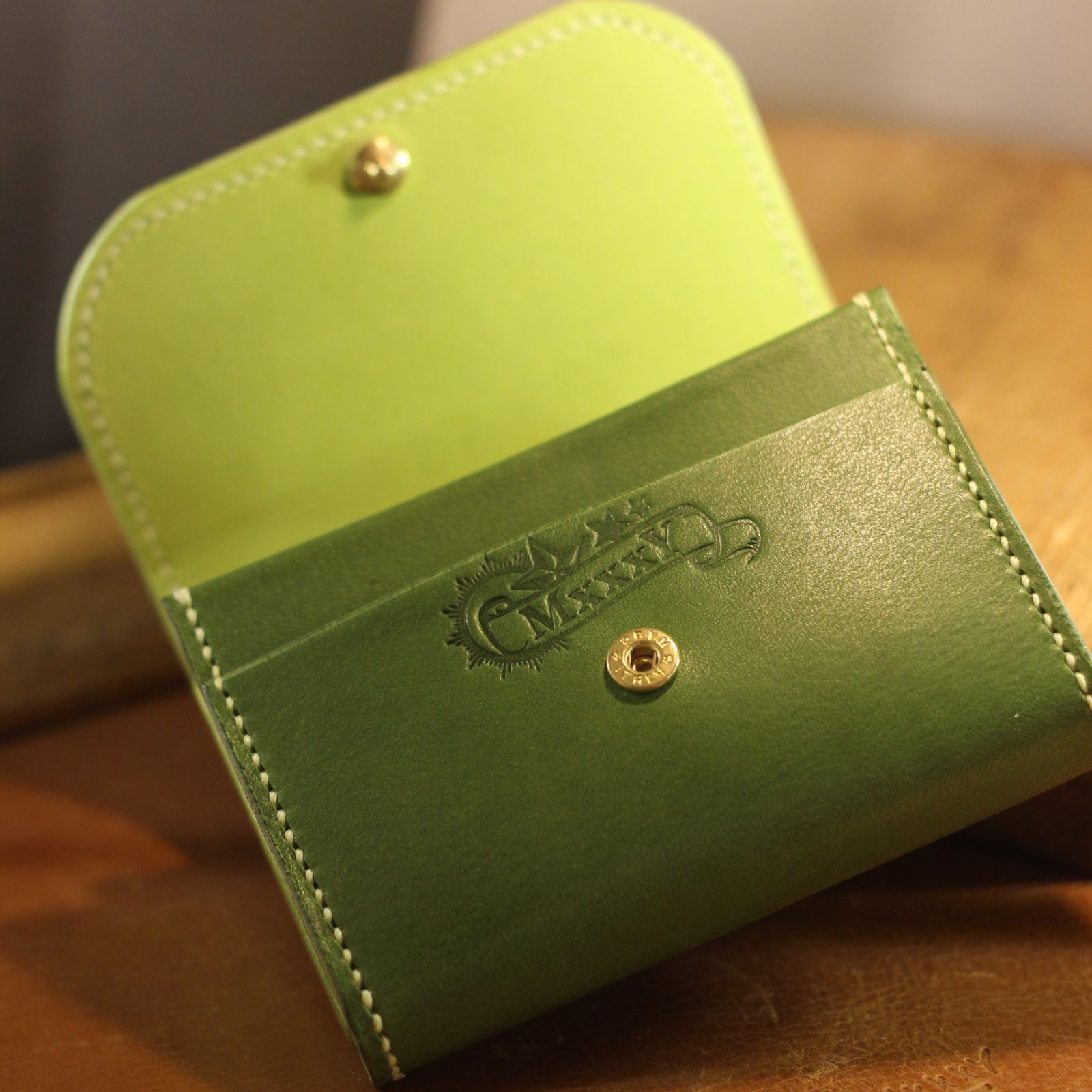 C&C WALLET : GROWTH GREEN / カードとコインがしまえるコンパクトな