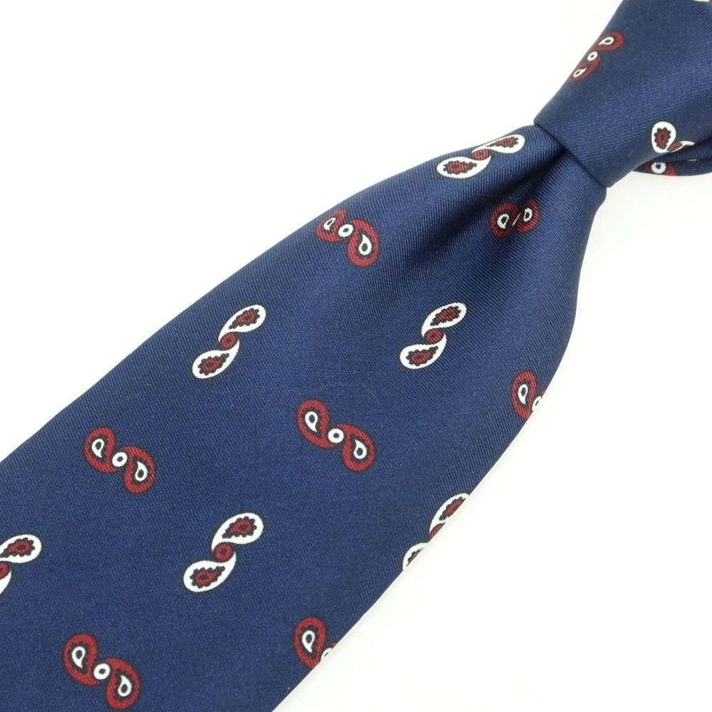 中古】アットヴァンヌッチ Atto Vannucci シルク プリント 小紋柄