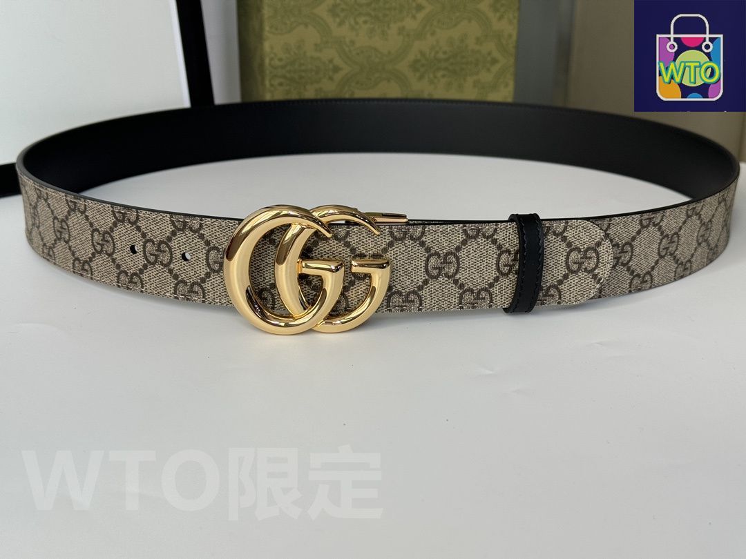 新品GUCCI ダブルGバックル ベルト 箱付き GUCCI グッチ フレーム付きダブルGバックルベルト ブラック
