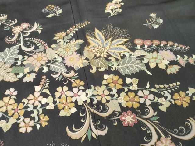 平和屋着物○訪問着 友禅 更紗花文 金彩 正絹 逸品 AABB5443ck - メルカリ