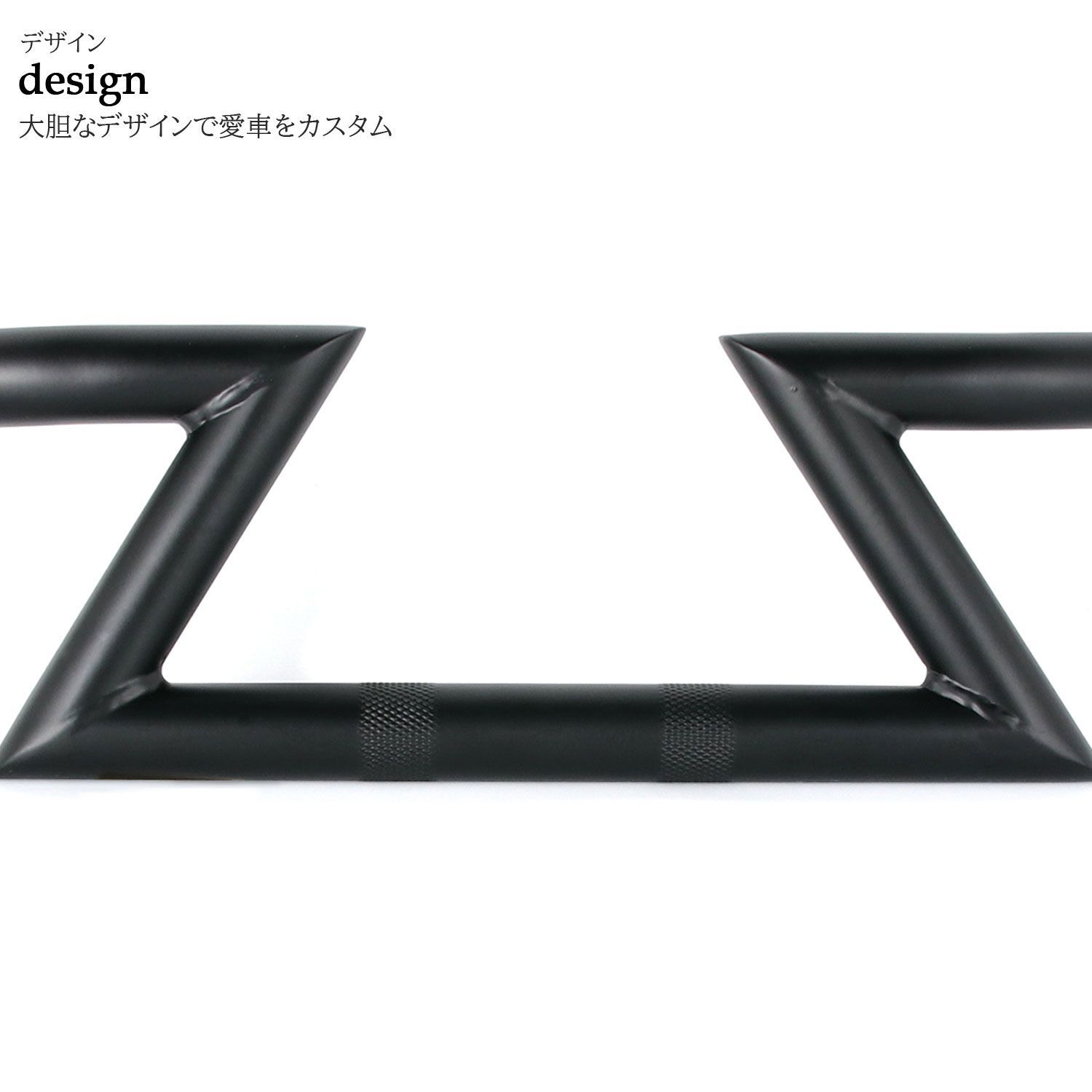 1インチ ハンドル バー Zバー ドラッグバー 25.4mm ブラック ハーレー 