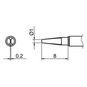 【新品・3営業日で発送】白光 交換こて先 T52シリーズ T52-L1