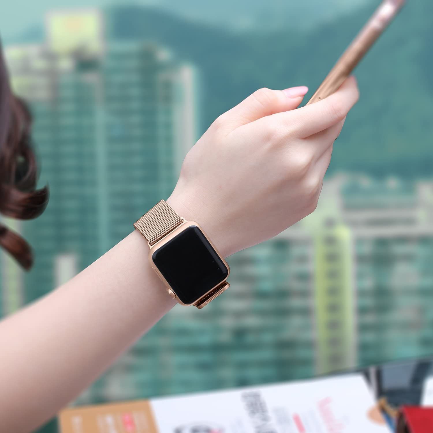 B38】AppleWatch ミラネーゼループ44/45/46/49/42mm(Series 3 
