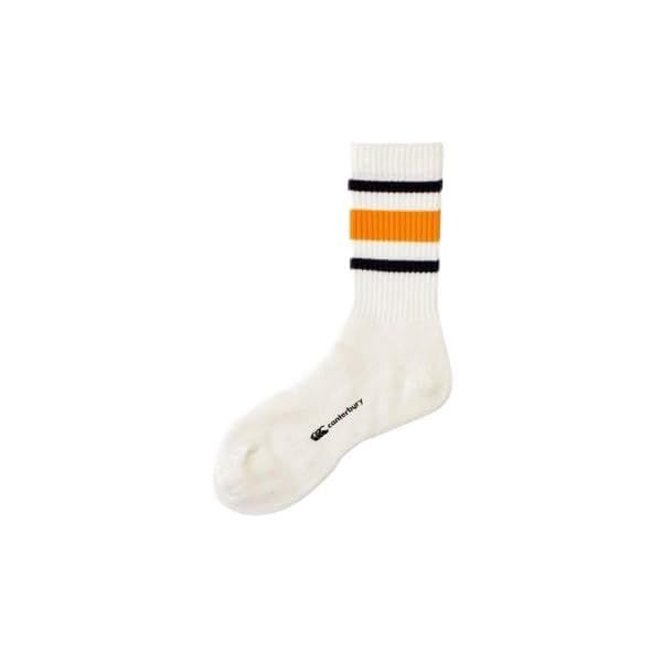 [カンタベリー] ソックス LINE SOCKS ラインソックス メンズ AS03971 55_オージーゴールド