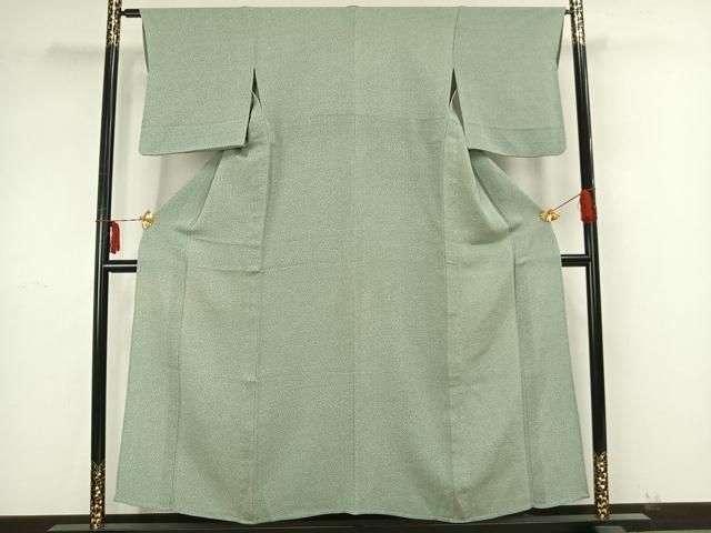 平和屋着物▽小紋 単衣 市松文様 洗える着物 AAAZ1609fy