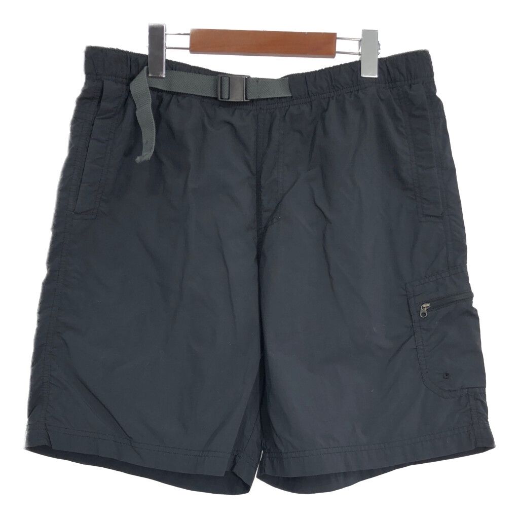 Columbia コロンビア ナイロン スイムショートパンツ アウトドア ブラック (メンズ L) 中古 古着 T3946