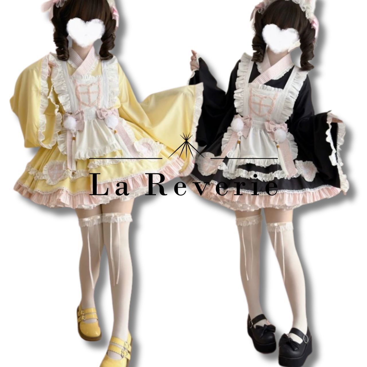 地雷系 原宿 渋谷 ワンピース 和ロリ 和風 メイド レトロ サブカル 服 ベビードール 原宿ファッション インディーズファッション Y2K メイ