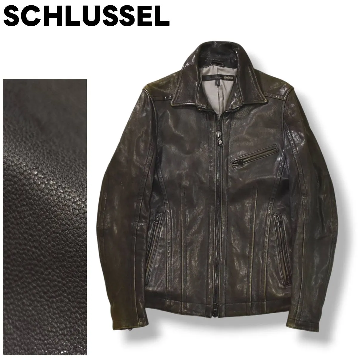 2025年最新】SCHLUSSEL メンズ レザージャケット・ライダースの人気