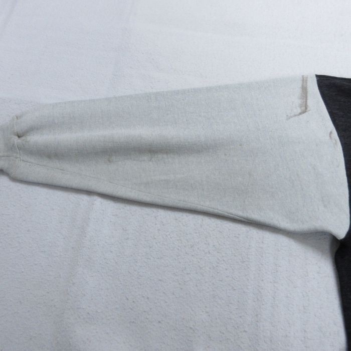 90年代 90s 刺繍タグ Champion チャンピオン XL/古着 長袖 スウェット メンズ 90s ラクロス ツートンカラー 大きいサイズ クルーネック 黒他 ブラック 霜降り 25feb21 中古 スエット ト REVERSE WEAVE リバース