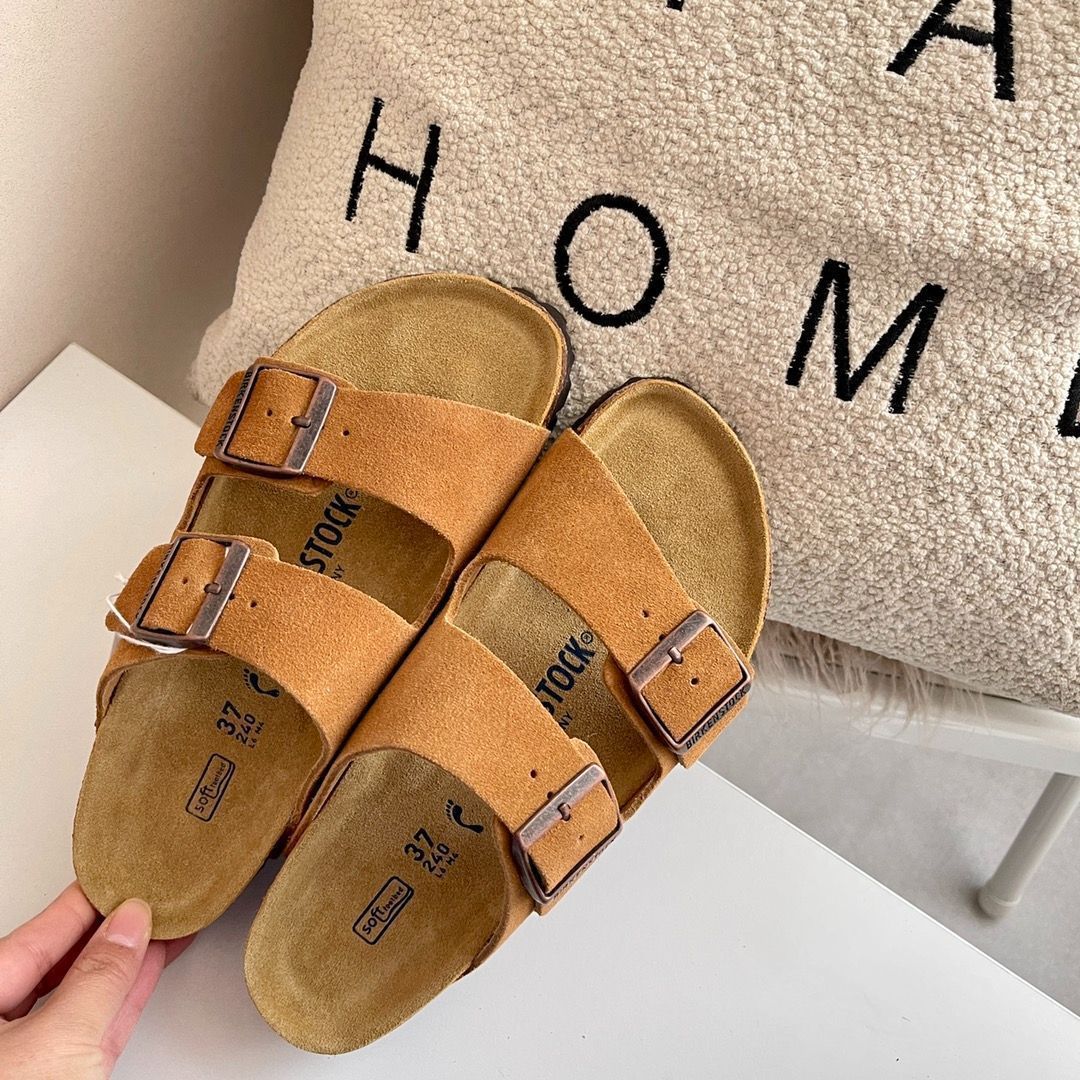 新品未使用 ⭐BIRKENSTOCK⭐ ビルケンシュトック ボストンスエード サンダル カラメル色 男女兼用 #05レディースサイズ - メルカリ