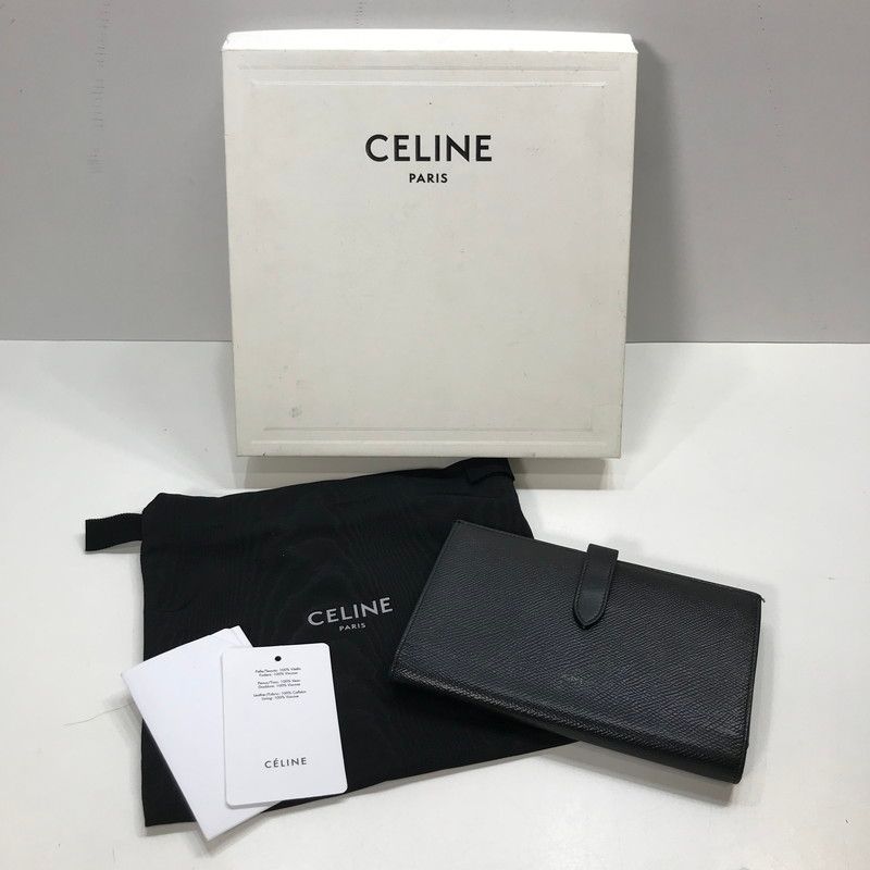 CELINE セリーヌ 10B633BFP.38NO LARGE STRAP WALLET 財布 ラージ ストラップ ウォレット 二つ折り 長財布 181-250725-mh-08-fuz