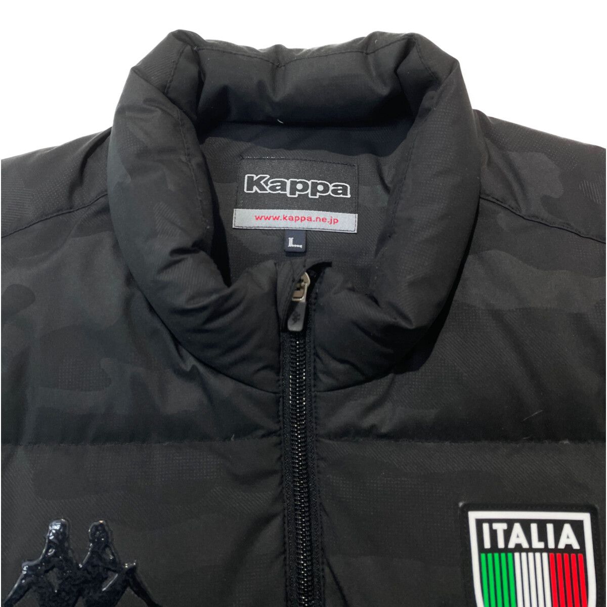 Kappa - coco 中古 カッパゴルフ KAPPA GOLF メンズ ダウンジャケット L 黒 ブラック ダブルジップ 2WAY カモフラ柄 中古 メンズ カッパゴルフ KAPPA GOLF ダウンジャケット L 黒