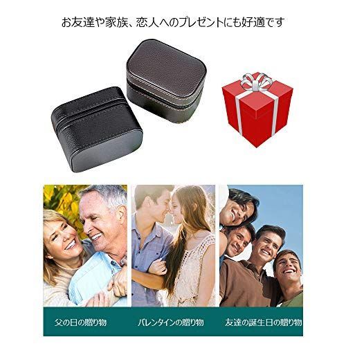 人気定番，安い 1130-51黒 Whatna 本革 時計ケース 1本 腕時計 収納ボックス インタリア用 高 級 厚手レザー 防水 耐衝撃 収納ケース時計携帯 旅行出張持運び ブラウン 黒 (1130-51黒)