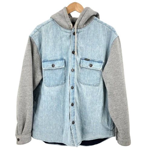 SUPREME シュプリーム Fleece Hooded Denim Shirt フーディ