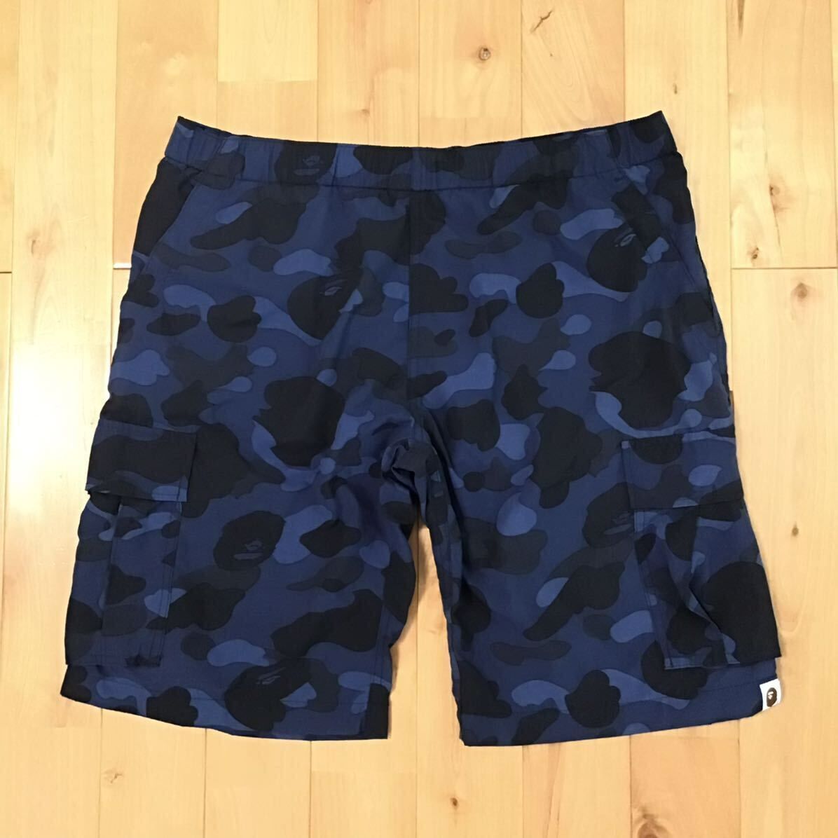 ☆初期☆ Blue camo cargo beach shorts Sサイズ a bathing ape BAPE 水着 エイプ ベイプ  アベイシングエイプ 迷彩 ハーフパンツ - メルカリ