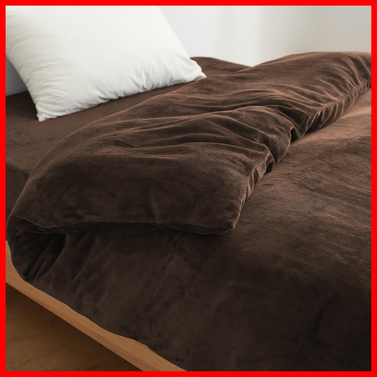 【特価商品】【 限定】クモリ(Kumori) 掛け布団カバー あったか マイクロファイバー 冬用 なめらか 毛布タッチ 静電気防止 防寒対策 単品売り 掛けふとんカバー 洗える(セミダブル・170X210cm ブ