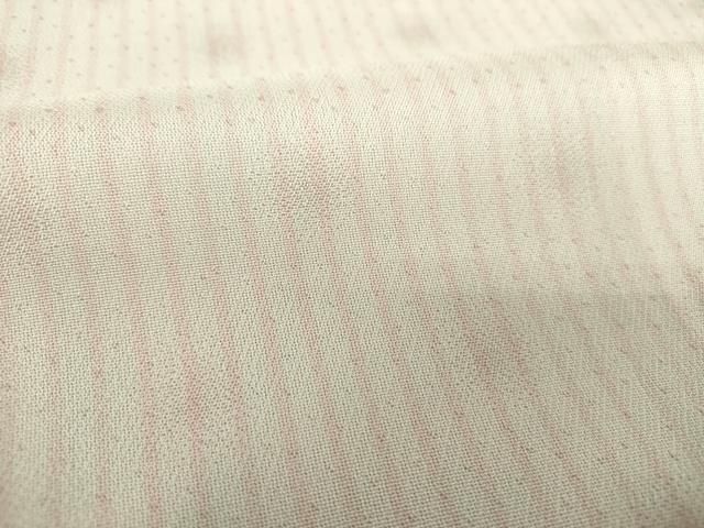 平和屋着物○上質なお召 間道 水玉 ドット やまと誂製 正絹 逸品