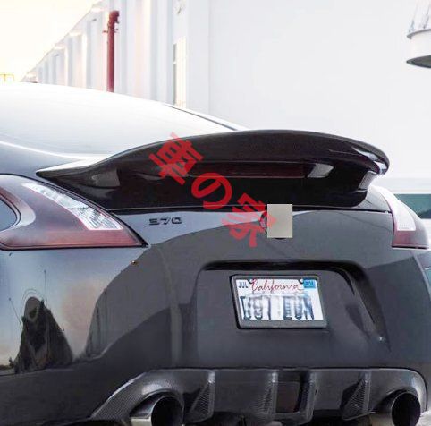 日産370Z AJTタイプ ダックテールウィング Z34 定風翼 改造 カーボンファイバー ノーダメージ取り付け プレッシャーウィング