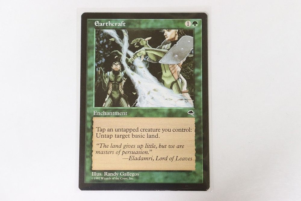 マジック ザ ギャザリング MTG テンペスト 緑属性 大地の知識 Earthcraft 英語 トレカ