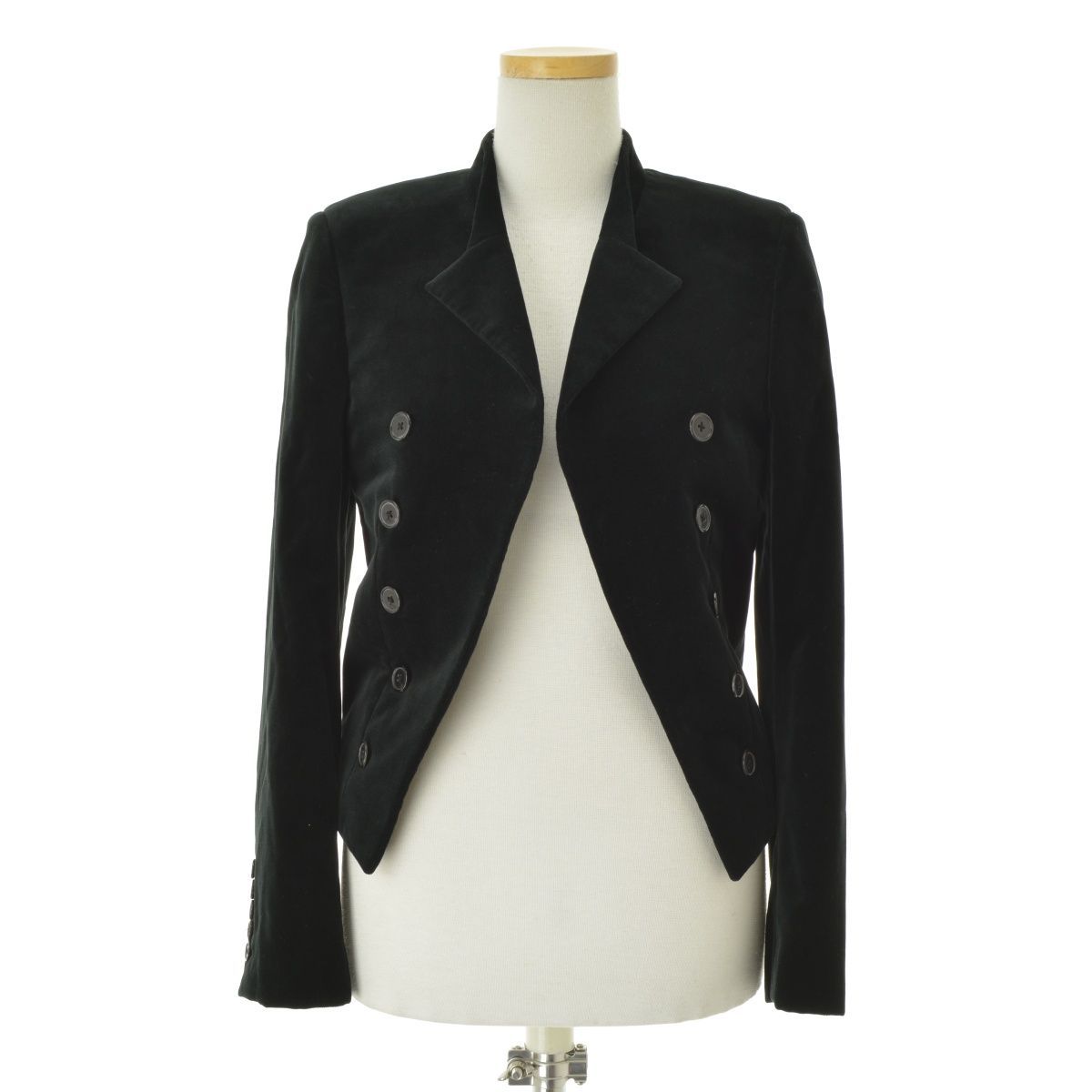 SAINT LAURENT / テーラードジャケット/--/ベロア/BLK/353674 Y224E SAINTLAURENTPARIS】2014 353674 Y224E ベロア ショートテーラード