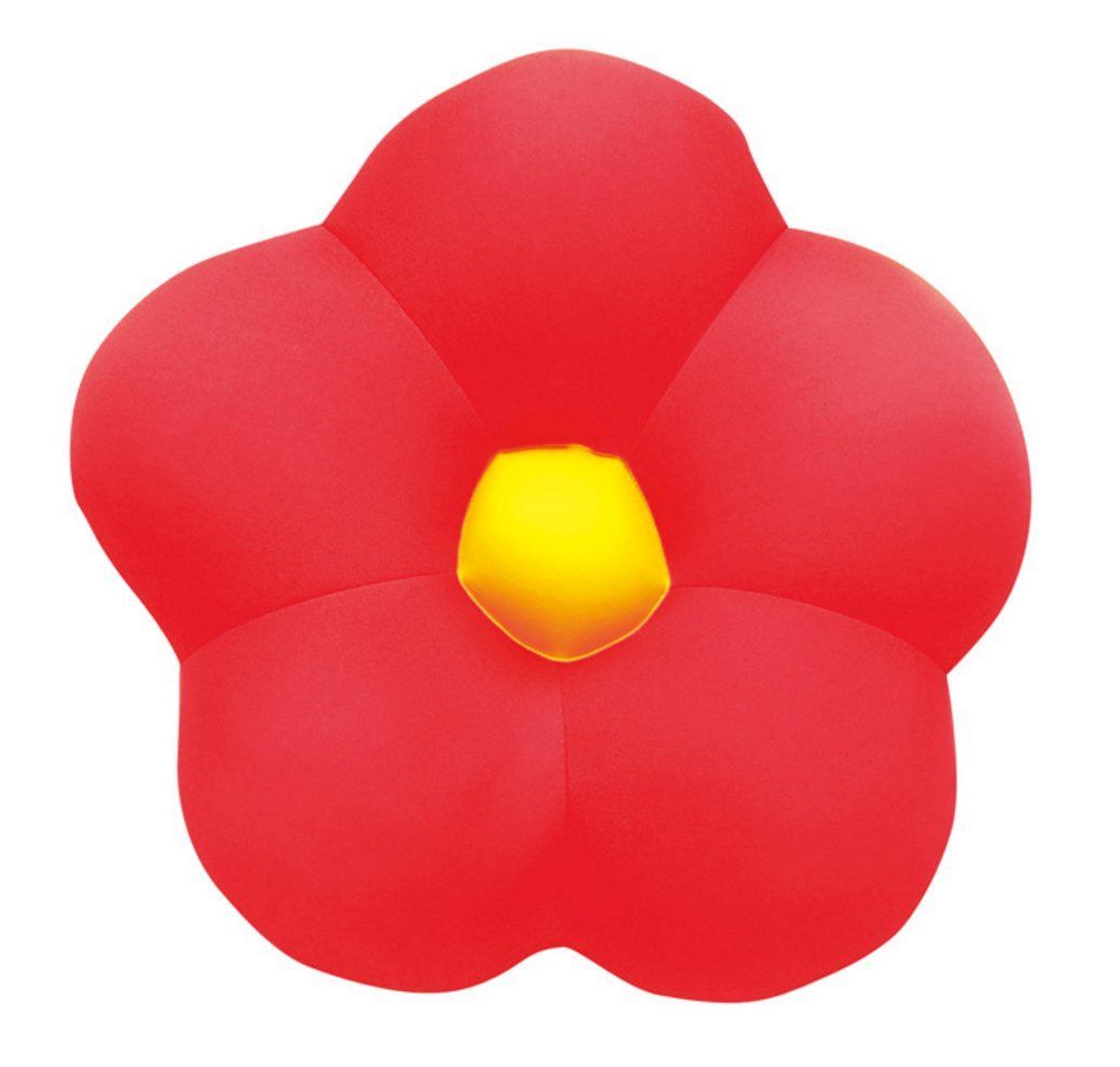 MOGU(モグ) ビーズクッション 花 レッド 赤 フラワー (全長約45)