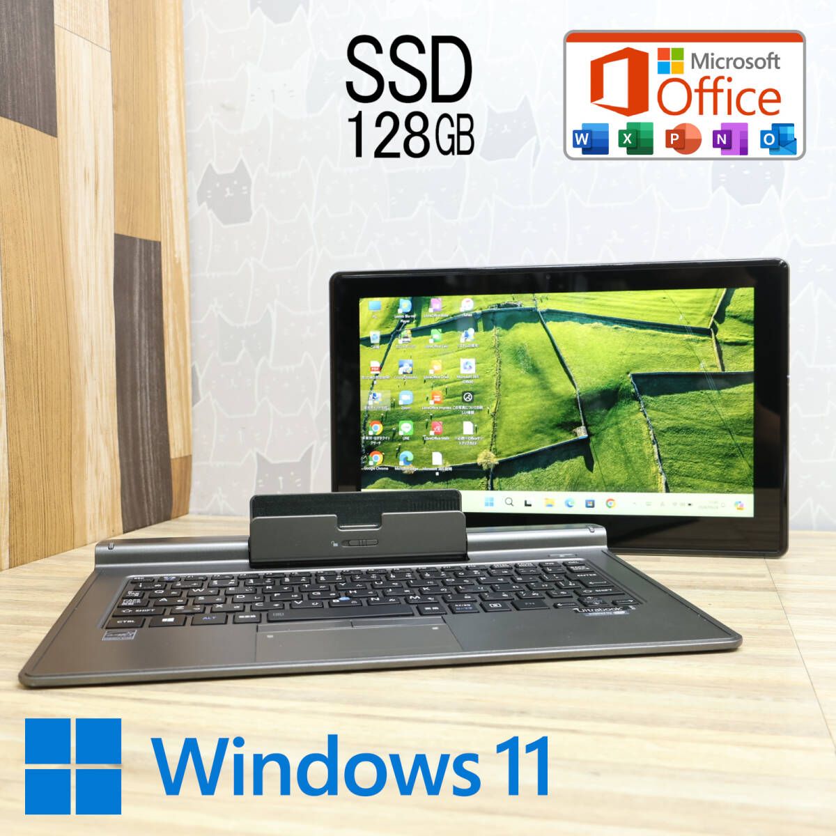 超美品 高性能4世代i3！新品SSD128GBV714/K Core i3-4020Y Webカメラ Bluetooth 高解像度 Win11 MS Office 中古品 ノートPCP78885
