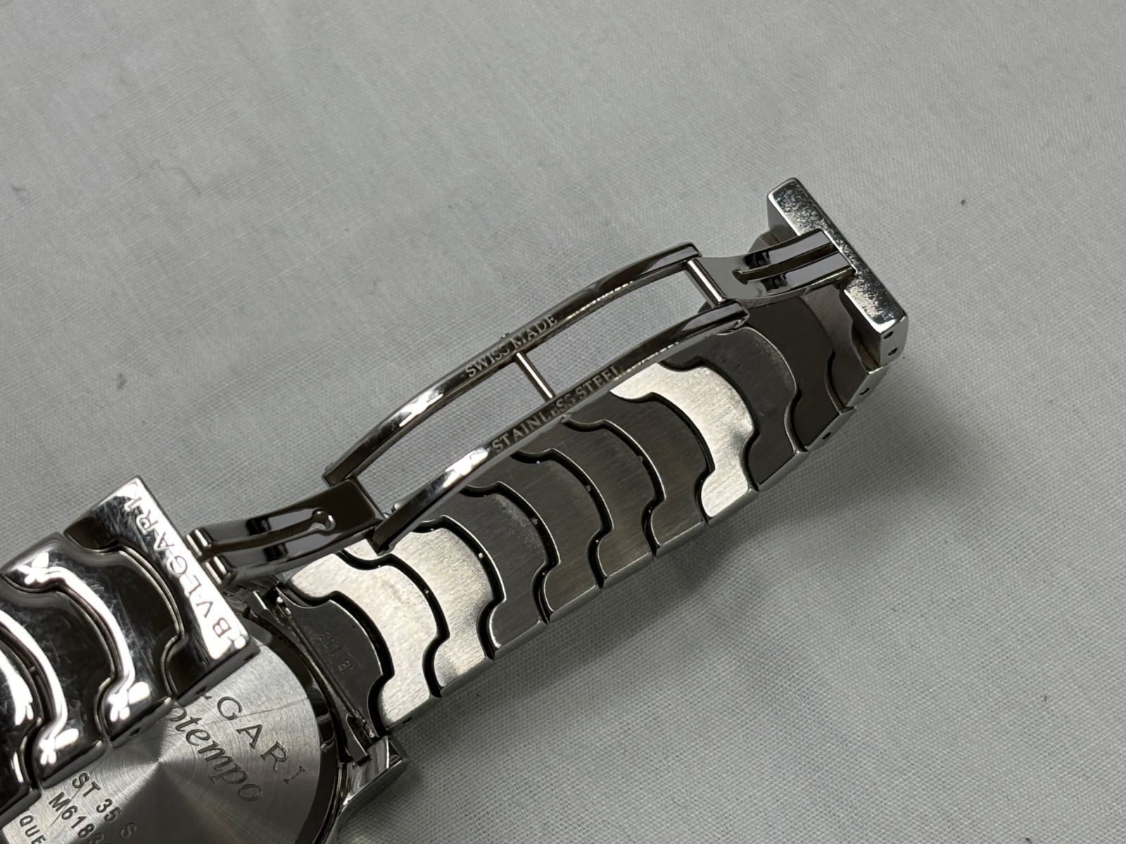 ブルガリ ソロテンポ ST35S メンズ腕時計 オレンジ文字盤 ブルガリ