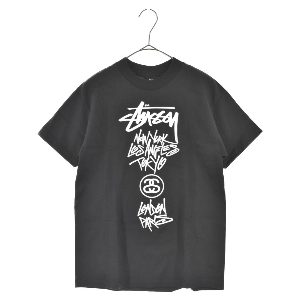 stussy Tシャツ デッドストック STUSSY (ステューシー) 00年初期 ワールドツアー 半袖Tシャツ