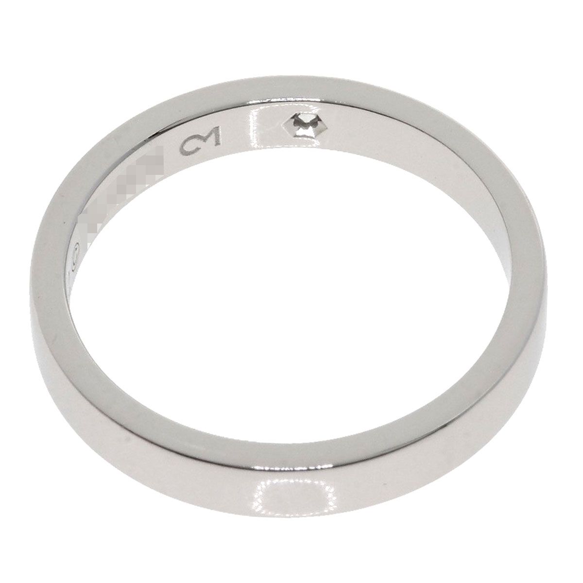 美品 カルティエ Pt950 リング エングレーブド 57号 Cartier 