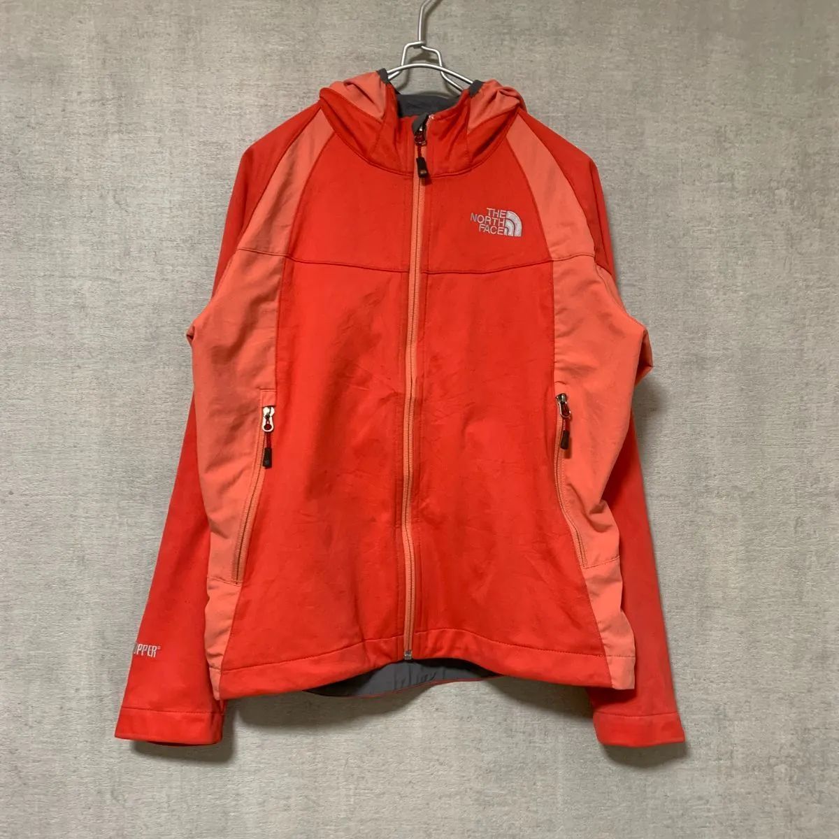 THE NORTH FACE フード付きジャケット オレンジ【レディースM】 - メルカリ