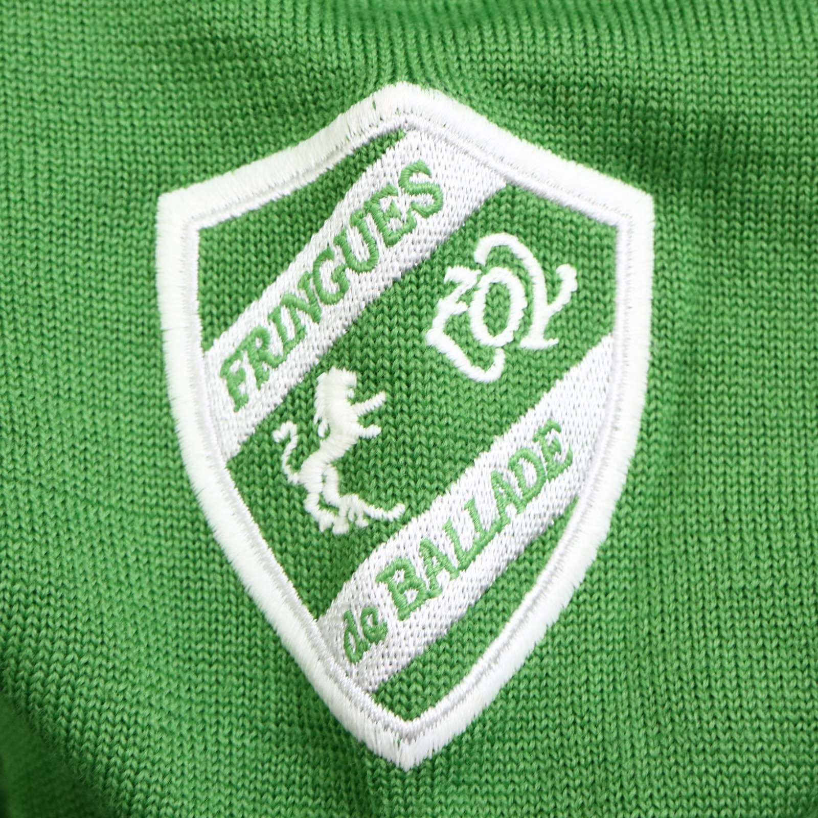 ZOY ゾーイ ゴルフ 秋冬 ウール100％☆ ロゴ刺繍 セーター V