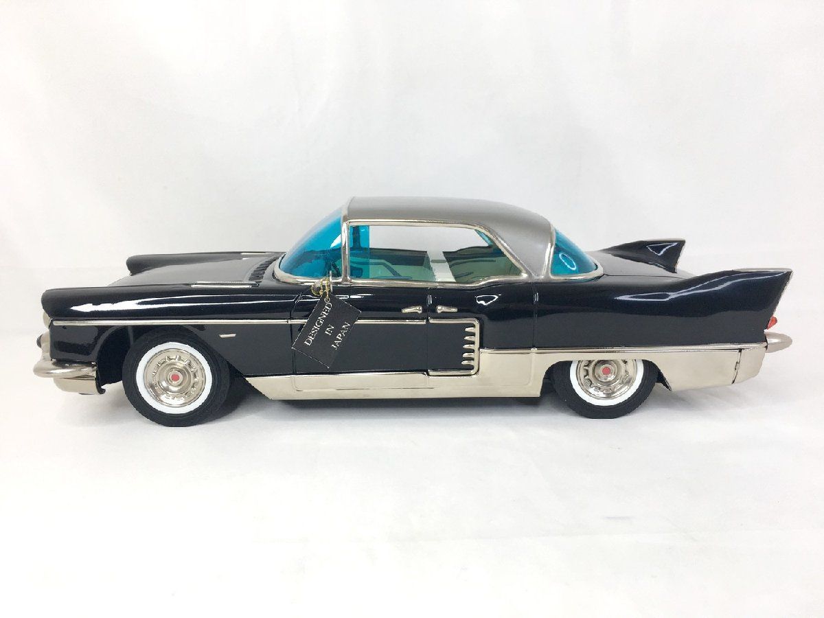 MARUSAN マルサン Cadillac ELDORADO BROUGHAM 1957＆1958 キャデラック エルドラド ブロアム 復刻版  ブリキカー 箱付き カラー：ブルー - ビンテージ