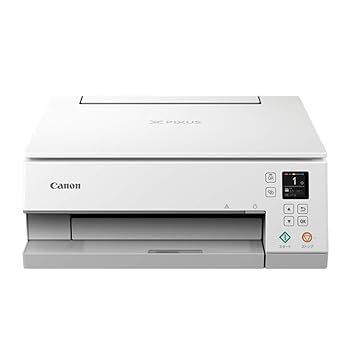 【中古】Canon プリンター A4インクジェット複合機 PIXUS TS7430 ホワイト 2020年モデル テレワーク向け 普通