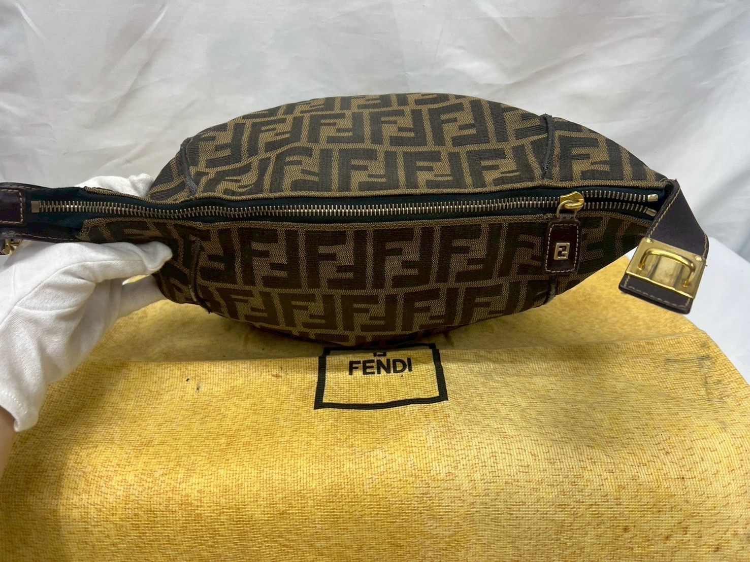 ☆FENDI フェンディ ハンドバッグ ズッカ柄 ハンドバッグ
