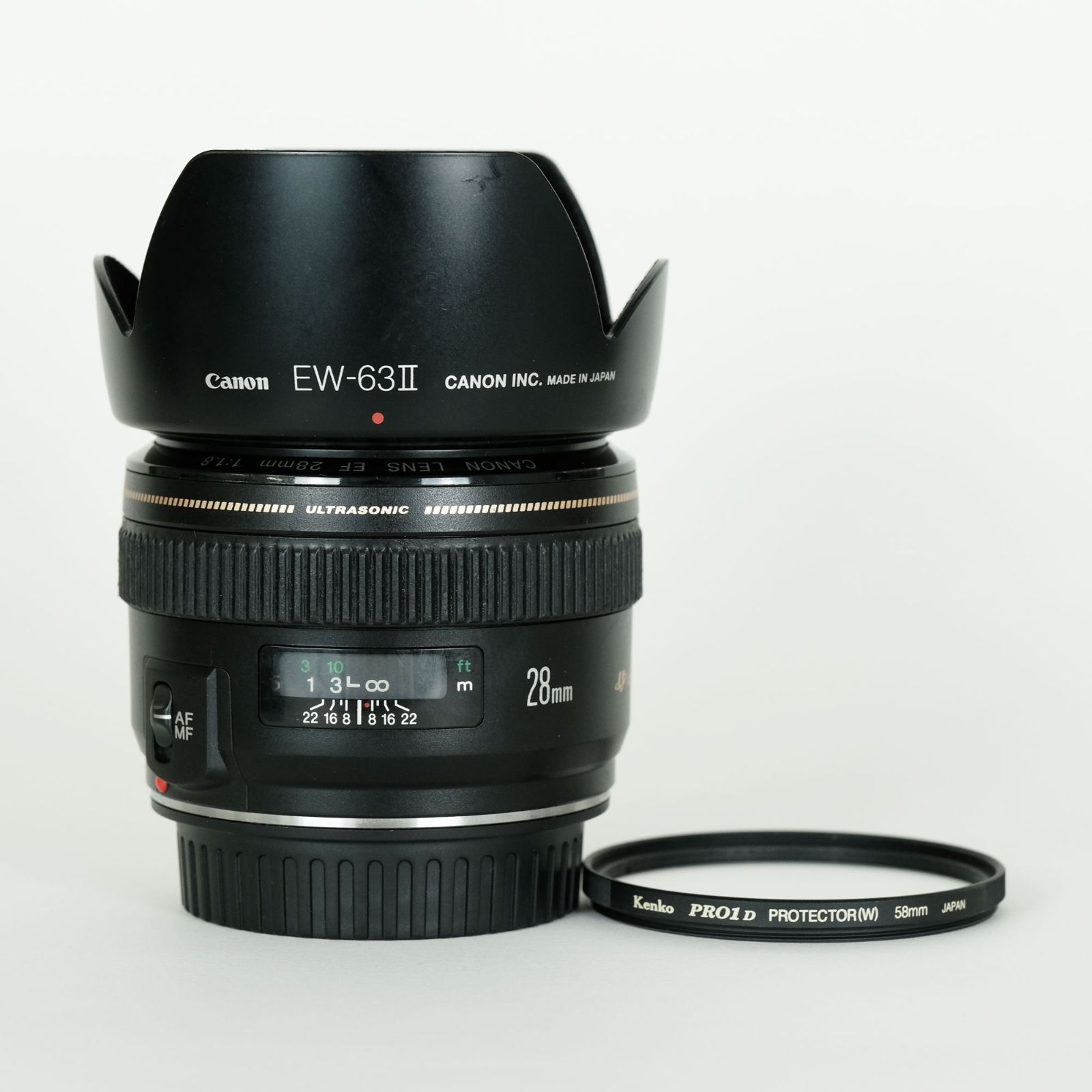 Canon EF28mm F1.8 USM (Protector付き) Amazon.com : Canon EF 28mm f/1.8 USM Wide Angle Lens for Canon SLR