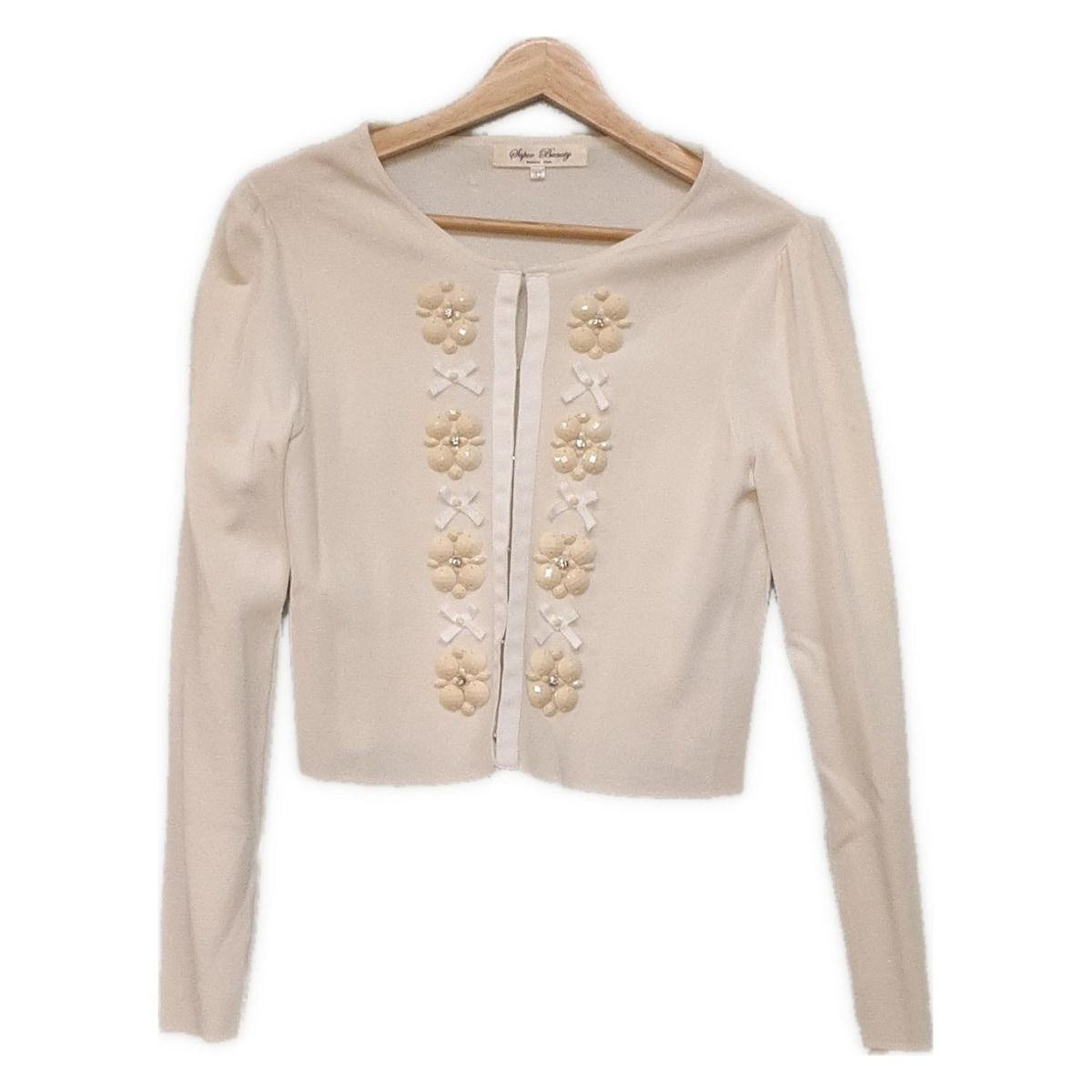 Super Beauty ホワイト カーディガン 42 ume Super Beauty ホワイト