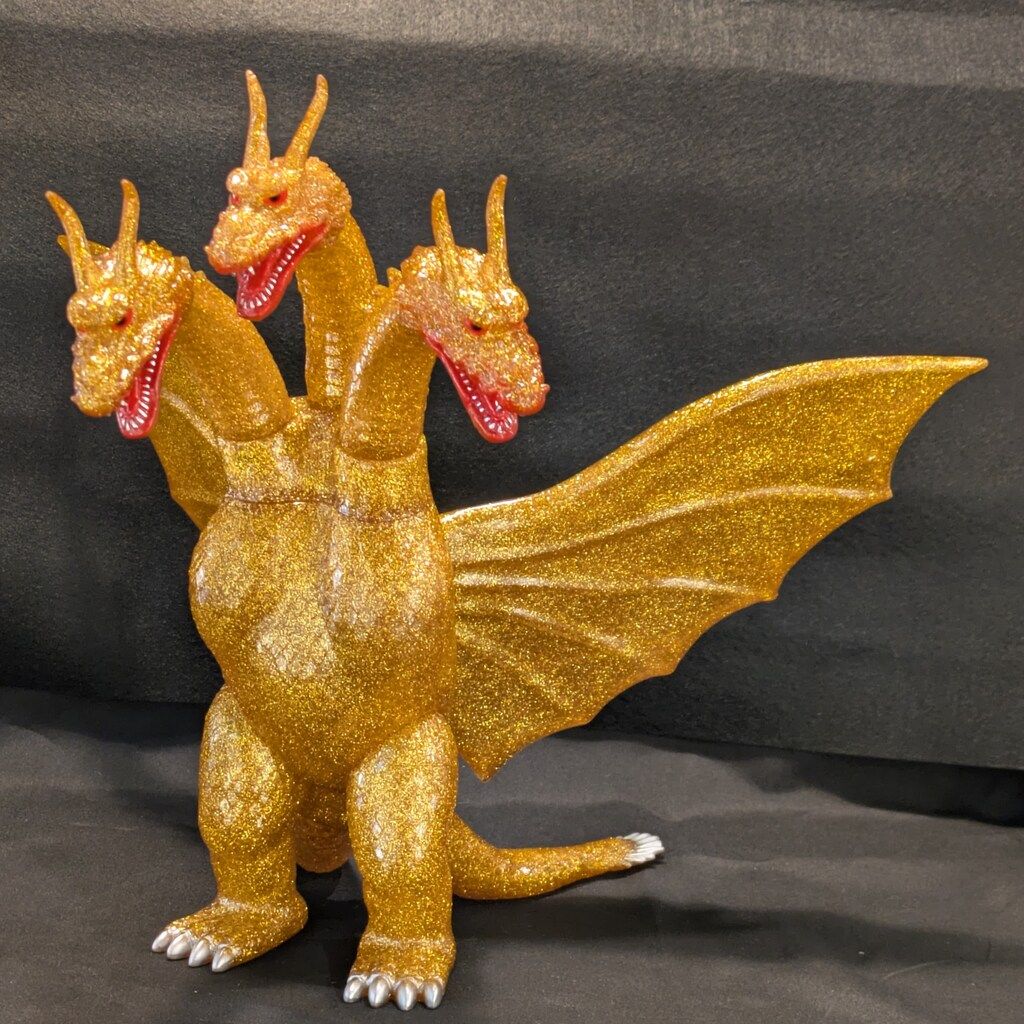 メディコム トイ GODZILLA VINYL WARS マーミット キングギドラ ゴールドラメカラー